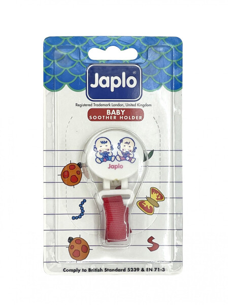 Japlo Pacifier Clip - Red - 2