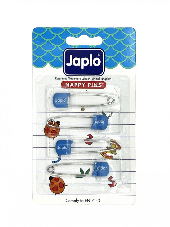 Japlo Safety Hook Baby Needle 4 Pack - Blue - 1