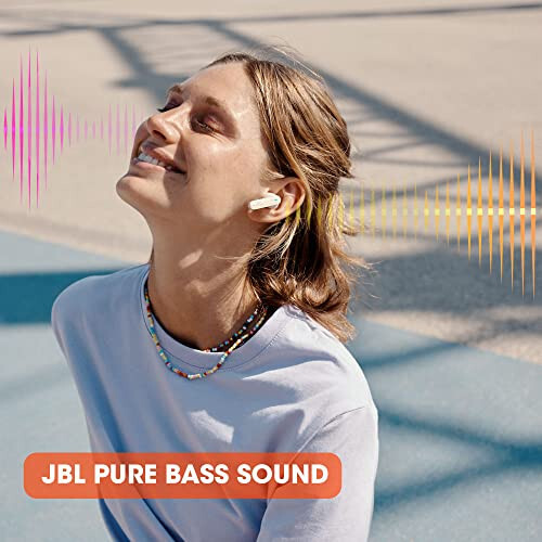 JBL Tune 230NC TWS - Беспроводные наушники-вкладыши, Активное шумоподавление с интеллектуальным окружающим звуком, JBL Pure Bass Sound, 4 микрофона для идеальных голосовых вызовов, IPX4, 40 часов автономной работы (белый) - 7