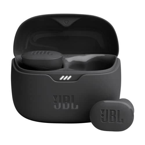 JBL Tune Buds - Haqiqi simsiz shovqinni bekor qiluvchi quloqchinlar, JBL Pure Bass Sound, Bluetooth 5.3, aniq va ravshan qo'ng'iroqlar uchun 4 mikrofonli texnologiya, 48 soatgacha batareya muddati, suv va changdan himoyalangan (Qora) - 1