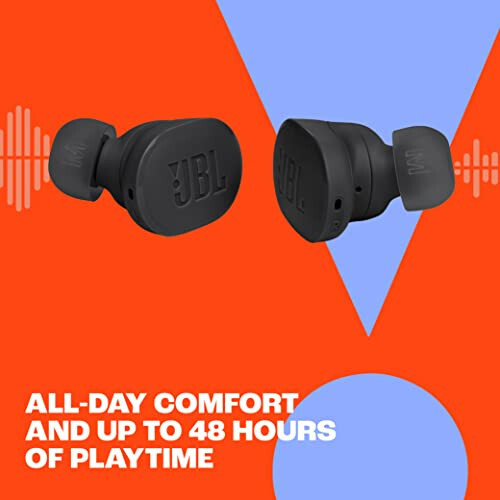 JBL Tune Buds - True wireless Noise Cancelling earbuds, JBL Pure Bass Sound, Bluetooth 5.3, 4-Mic technology for Crisp, Clear Calls, Up to 48 hours of battery life, Water and dust resistant (Black) - 5