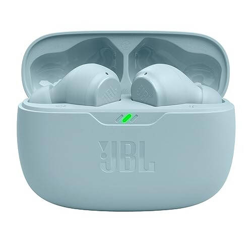 JBL Vibe Beam - Беспроводные наушники JBL с глубокими басами, Bluetooth 5.2, водо- и пыленепроницаемые, громкая связь с VoiceAware, до 32 часов автономной работы (мятный) - 2