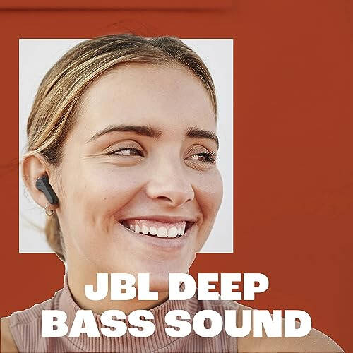 JBL Vibe Beam - Haqiqi simsiz JBL chuqur basli quloqchinlar, Bluetooth 5.2, suv va changdan himoyalangan, VoiceAware bilan qo'lsiz qo'ng'iroq, 32 soatgacha batareya quvvati (oq) - 5