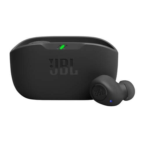 JBL Vibe Buds - Gerçek Kablosuz Kulaklıklar, Akıllı Ortam, Ses Farkındalığı, Hızlı Şarj ile Toplam 32 Saate Kadar Pil Ömrü, Su ve Toza Dayanıklı, JBL Derin Bas Ses (Siyah) - 7