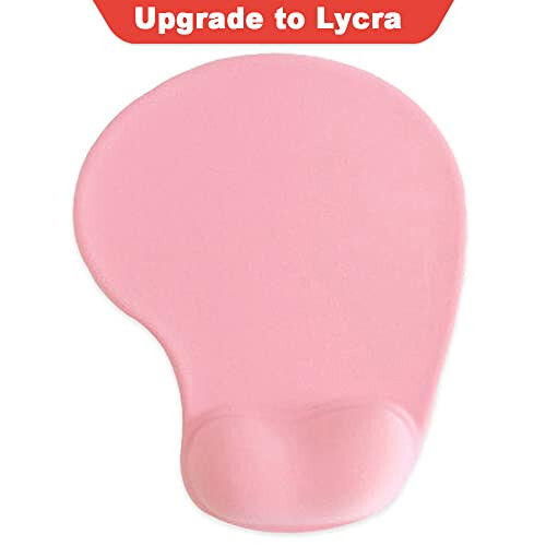 Jel Bilek Destekli Ofis Mousepadı - Ergonomik Oyun Masaüstü Mouse Pad Bilek Desteği - Tasarım Oyun Kontrolcüsü Mat Kauçuk Taban Dizüstü Bilgisayar İçin - Silikon Kaymaz Özel Dokulu Yüzey (01Pembe) - 8