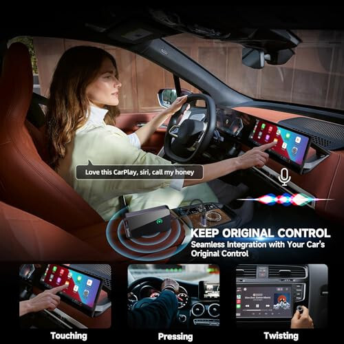 Jemluse Wireless CarPlay Adapter for Apple - Stable Fast Connection for Convert Factory Wired to Wireless CarPlay Dongle Cars for iPhone - No Latency from iOS 10+ to Screen w/USB C (Cosmic Gray) - 5