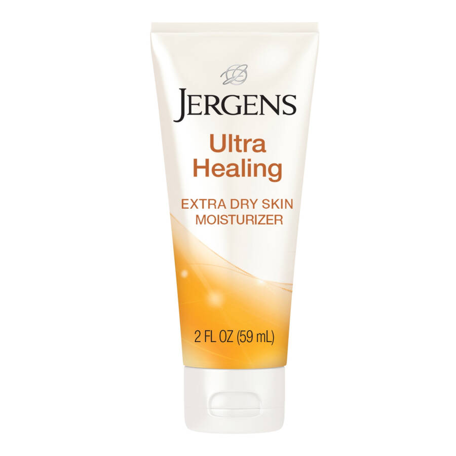 Jergens Ultra Healing Hand and Body Lotion Dry Skin Moisturizer, Vitamins C, E, B5, 2 oz - 1