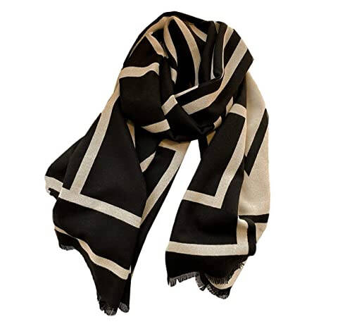 JERLA Cashmere Feel Scarf winter warm large soft Shawl wrap Scarf for women - 1