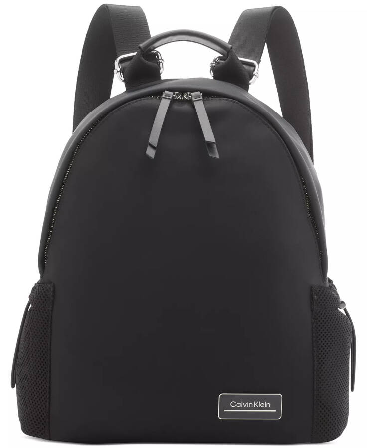 Jessie Mesh Side Pocket Nylon Backpack Black - 7