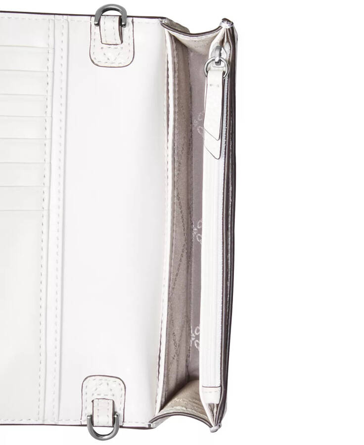 Jet Set Charm Small Phone Crossbody Optic White/Silver - 2