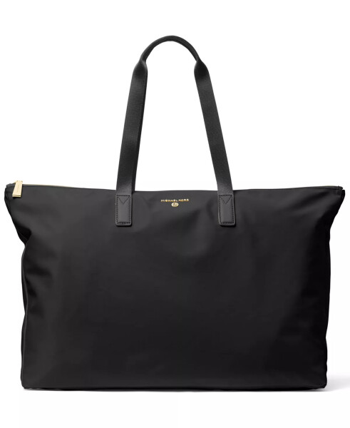 Jet Set Seyahat Naylon Katlanabilir Tote Siyah/Altın - 2