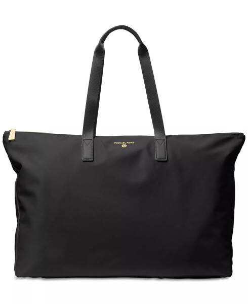 Jet Set Seyahat Naylon Katlanabilir Tote Siyah/Altın - 4