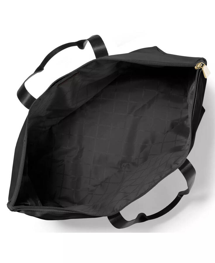 Jet Set Travel Nylon Packable Tote Black/Gold - 3