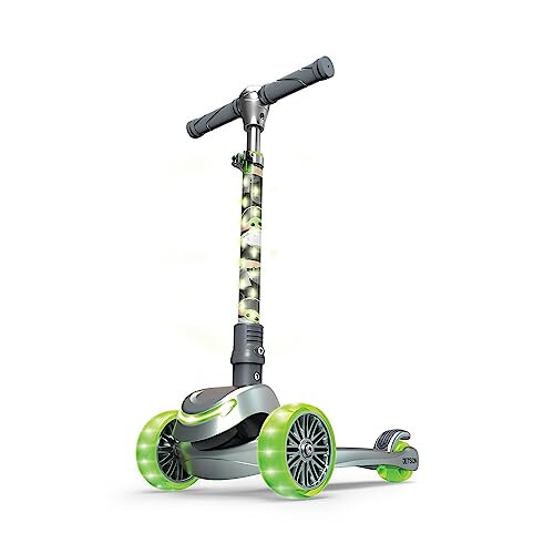 Jetson Disney Kids Kick Scooter, LED Lights on Stem & Light-Up Wheels, Lightweight Frame, Height-Adjustable Handlebar, Lean-to-Steer System, Easy-Fold Mechanism - 1