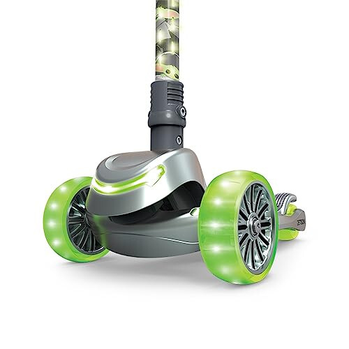 Jetson Disney Kids Kick Scooter, LED Lights on Stem & Light-Up Wheels, Lightweight Frame, Height-Adjustable Handlebar, Lean-to-Steer System, Easy-Fold Mechanism - 5