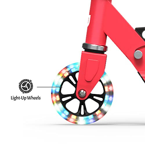 Jetson Scooter'lar - Jupiter Tekerlekli Paten - Katlanabilir Taşınabilir Çocuk İtmeli Scooter - Sapta, Tekerleklerde ve Güvertede Yüksek Görünürlükte RGB Işık Yayan LED'lerle Hafif Katlanabilir Tasarım - 2