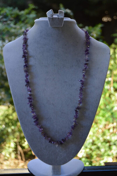 JEWELLERY Amethyst Natural Stone Women's Necklace - 1