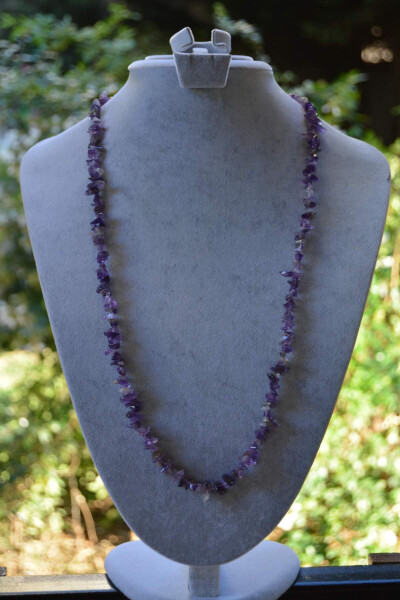 JEWELLERY Amethyst Natural Stone Women's Necklace - 3