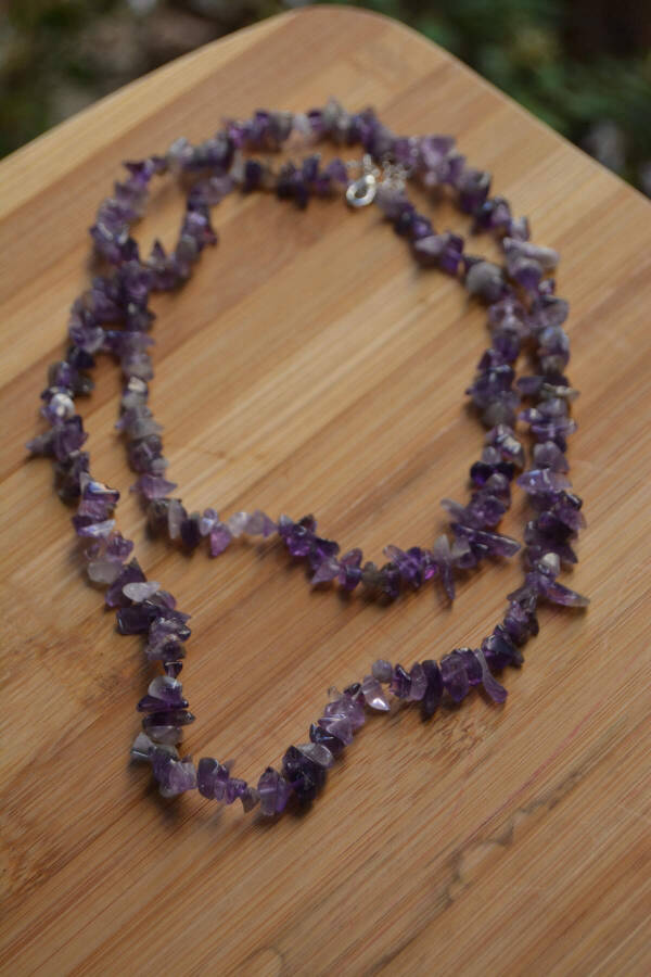 JEWELLERY Amethyst Natural Stone Women's Necklace - 6