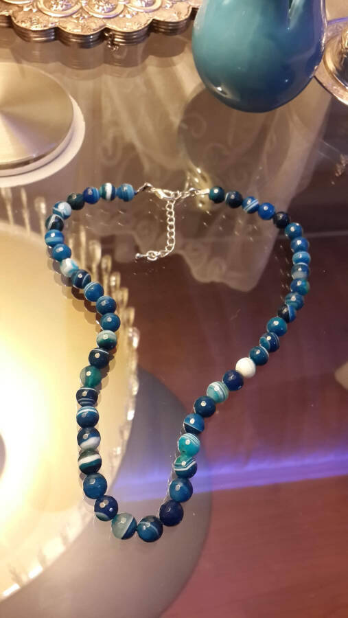 JEWELLERY Blue Agate Confidence Women's Necklace - 1