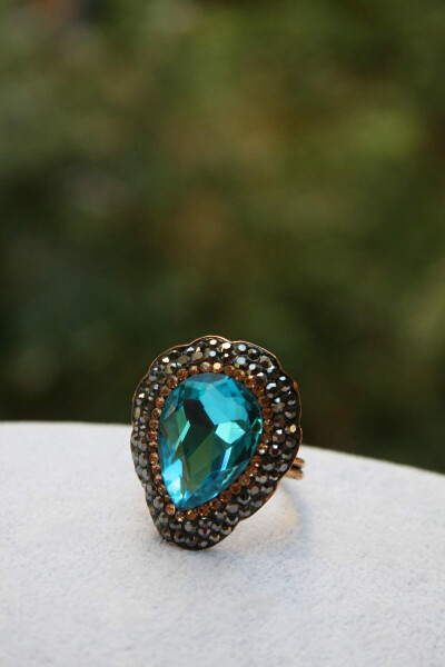 JEWELLERY Crystal Stone Handmade Ring - 1