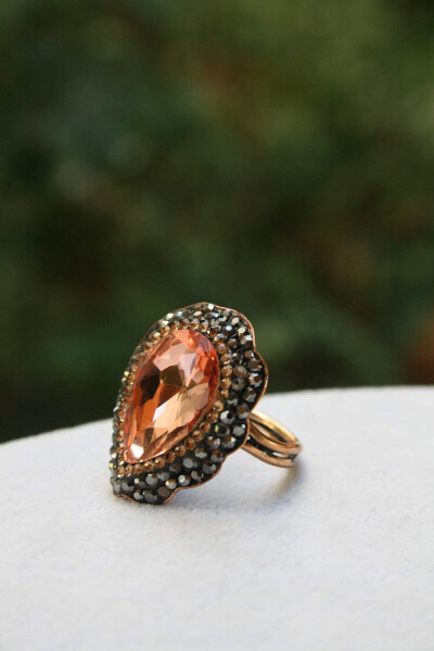 JEWELLERY Handmade Crystal Stone Women's Ring - 1