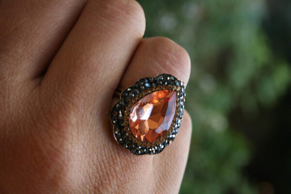 JEWELLERY Handmade Crystal Stone Women's Ring - 2