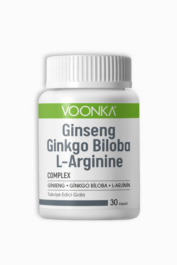 Jinseng Ginkgo Biloba L-arginin 30 Kapsula - 1