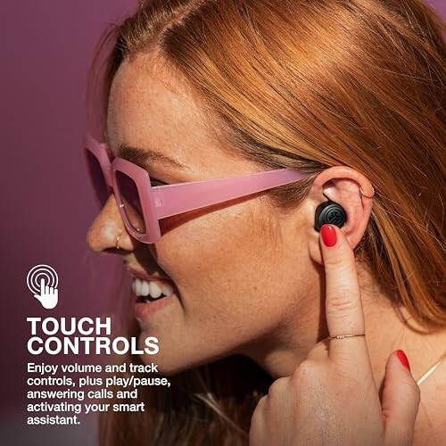 JLab Go Air Pop True Wireless Bluetooth Earbuds + Charging Case, Black, Dual Connect, IPX4 Sweat Resistance, Bluetooth 5.1 Connection, 3 EQ Sound Settings Signature, Balanced, Bass Boost - 6