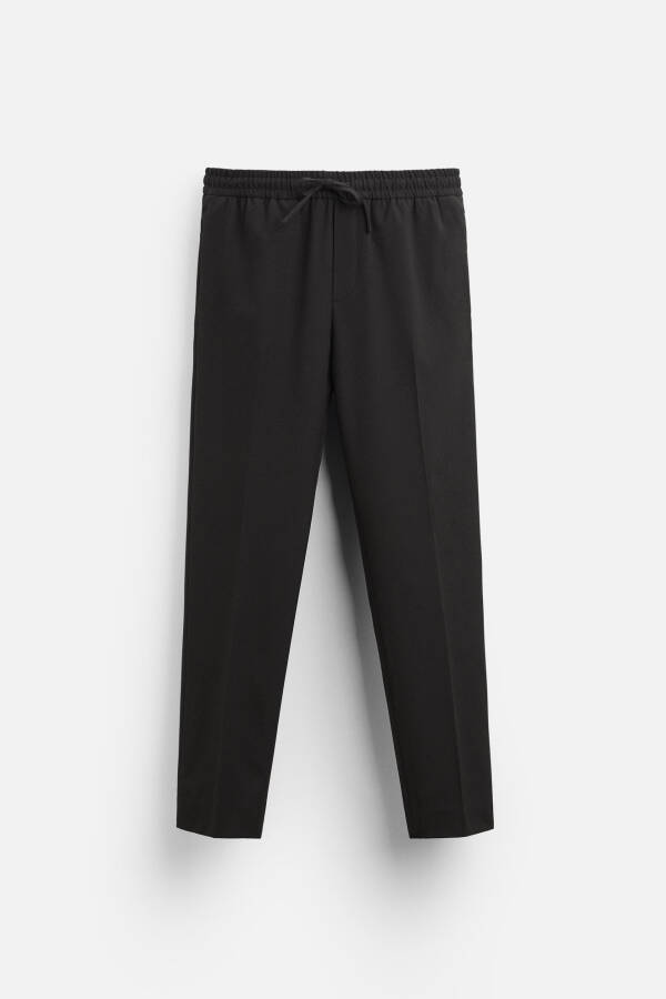 JOGGER COMFORT BELT PANTS Black - 6