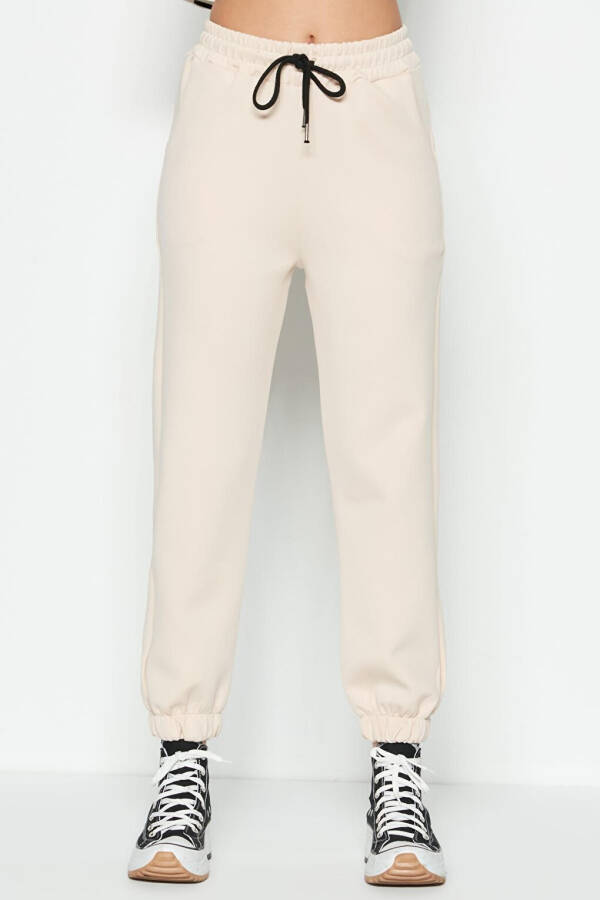 Jogger Elastic Sport Sweatpants 806 Cream - 4