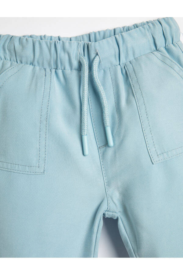 Jogger Pants with Drawstring Waist and Elastic Pockets made of Tencel™ - 9