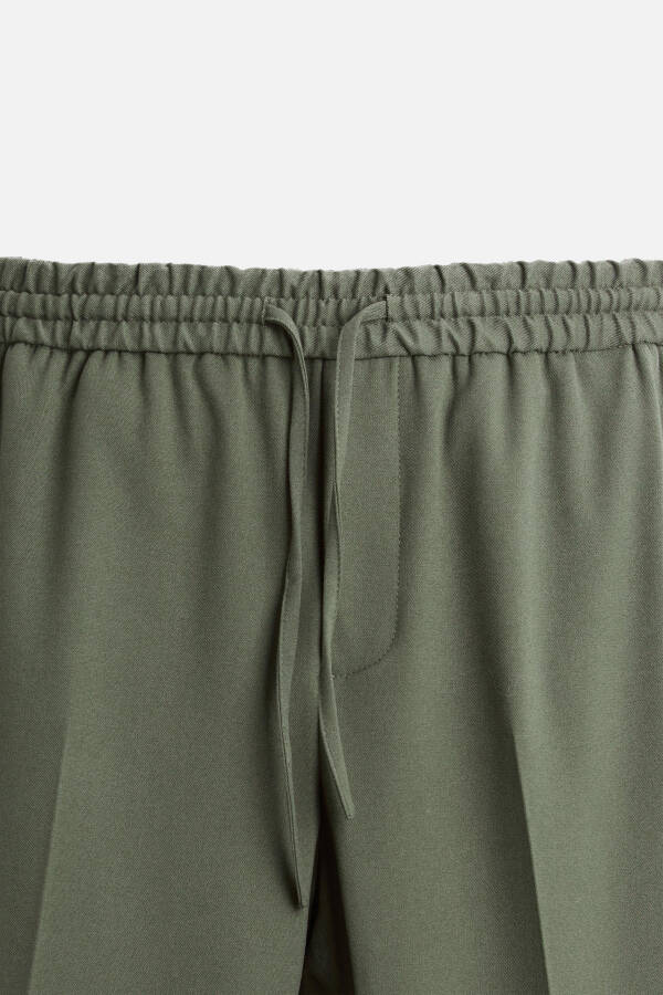 Jogger Waist Comfort Pants - Dark Khaki - 17