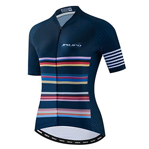 JPOJPO Cycling Jersey Women Summer Short Sleeve Biking Shirt Tops MTB Ladies Bike Clothing, Jp6065, Chest36.2=Tag M - 1