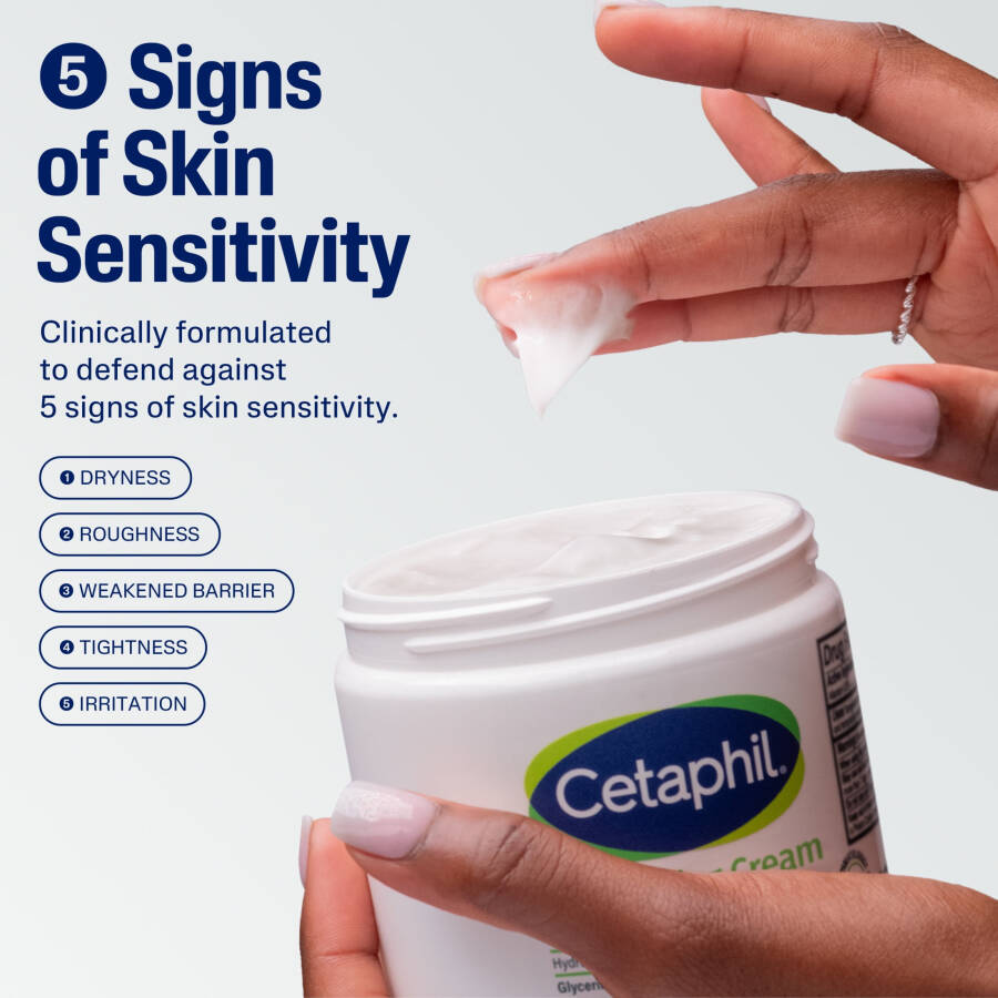 Juda quru teri uchun Cetaphil namlagundi kremok,Hidsiz, 16 fl uns - 5