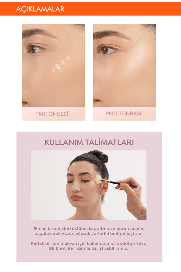 Juicy-pang Water Highlighter (PK01) Lasting Liquid Illuminator that Blends Seamlessly with the Skin - 20