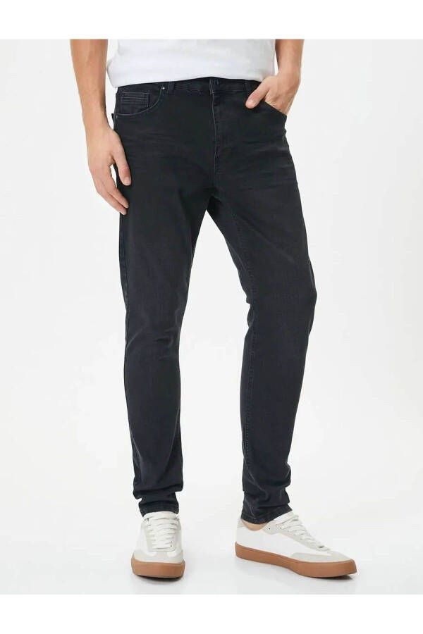 Justin Jean 4sam40021nd999 Erkek Siyah Jean Pantolon - 9