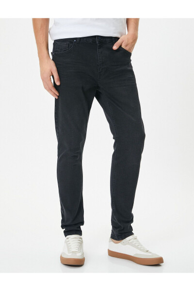 Justin Jean 4sam40021nd999 Erkek Siyah Jean Pantolon - 3