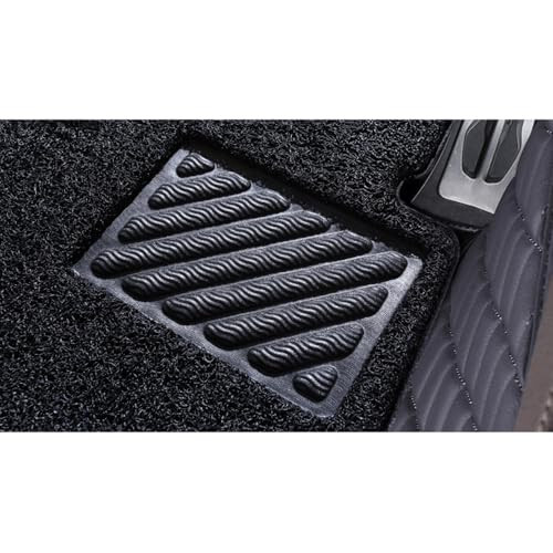 JZWSD Car Floor Mats for Chevrolet Lacetti 2005 2006 2007 2008 2009 2010 2011 Double Layer Full Coverage Carpets Floor Liners Protection Interior Accessories,Double Layer-Black-b - 4