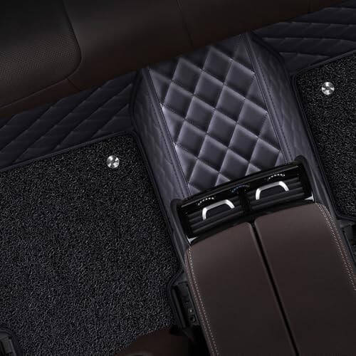 JZWSD Car Floor Mats for Chevrolet Lacetti 2005 2006 2007 2008 2009 2010 2011 Double Layer Full Coverage Carpets Floor Liners Protection Interior Accessories,Double Layer-Black-b - 5