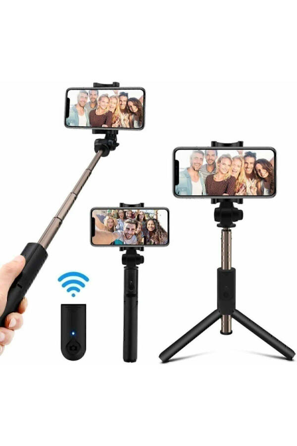 K07 Bluetoothli masofaviy boshqarish bilan selfie tayoqchasi - 18