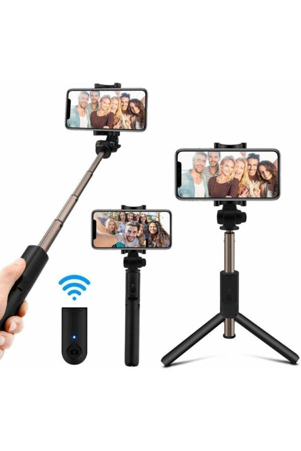 K07 Bluetoothli masofaviy boshqarish bilan selfie tayoqchasi - 23