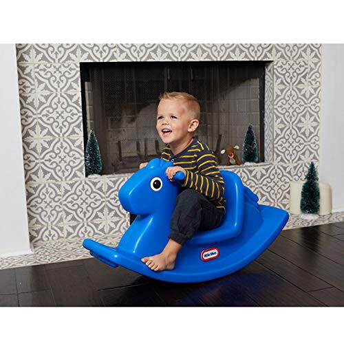 Качающаяся лошадка Little Tikes синяя, 33,00 L x 10,00 W x 17,50 H дюймов - 2