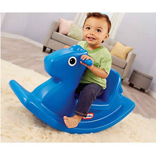 Качающаяся лошадка Little Tikes синяя, 33,00 L x 10,00 W x 17,50 H дюймов - 3