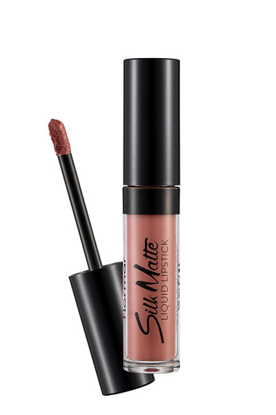 Kadife Dokulu Likit Mat Ruj - Silk Matte Liquid Lipstick - 002 FALL ROSE - 8690604397280 - 14