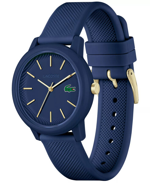 Kadın L.12.12 Navy Silikon Kordonlu Saat 36mm Navy - 2