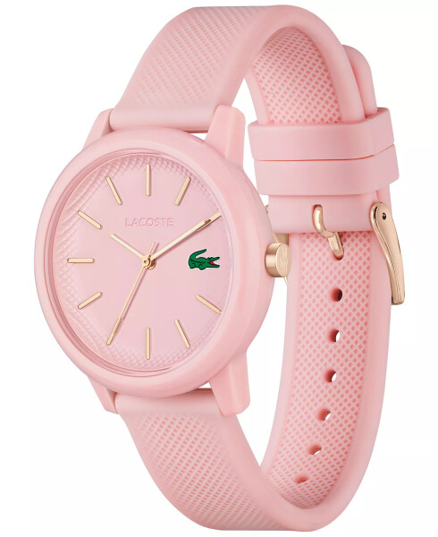 Kadın L.12.12 Pembe Silikon Kayış Saat 36mm Pembe - 2