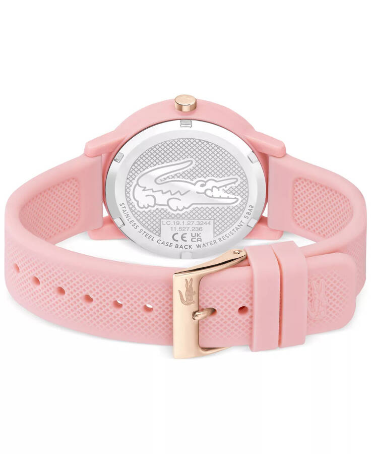 Kadın L.12.12 Pembe Silikon Kayış Saat 36mm Pembe - 3