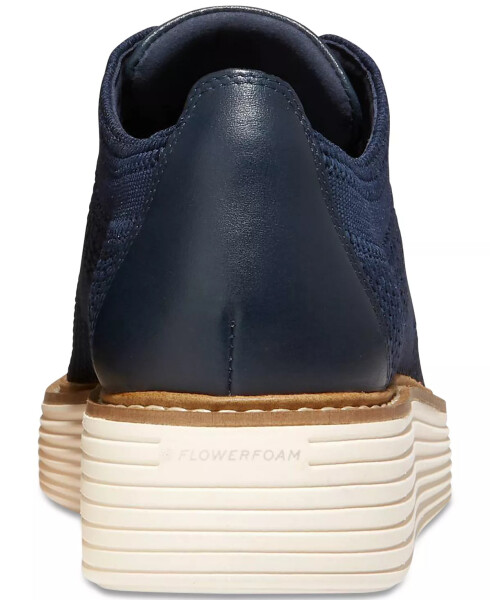 Kadın OriginalGrand Stitchlite Platform Oxford Ayakkabıları Navy Blazer Örme, Fildişi - 3