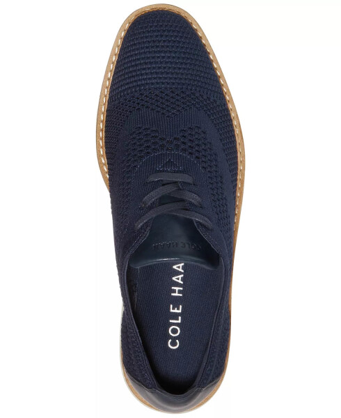 Kadın OriginalGrand Stitchlite Platform Oxford Ayakkabıları Navy Blazer Örme, Fildişi - 4